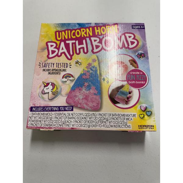 Unicorn Horn Bath Bombs By Horizon Group USA - Brand New In The Box 