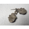 Image 3 : Sterling Silver Abalone Dangle Earrings TW: 3.1g