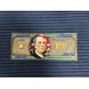 Image 2 : Four Troy Oz .999 Silver Colorized $100 Bill, Ben Franklin 2000 Box & COA