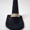 Image 1 : Stunning 14K Yellow Gold Ring with Channel-Set Row of 5 Diamonds - Size 7.5 - Total Weight: 6.4g