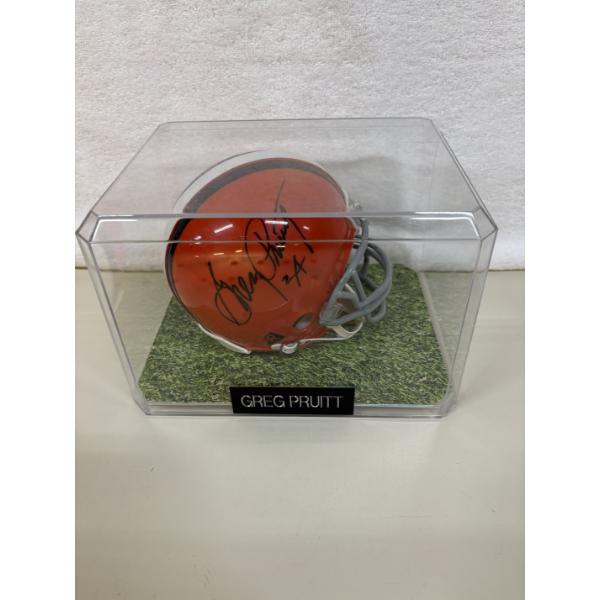 Greg Pruitt Autographed Cleveland Browns Mini Helmet - Riddell - ~4 inches wide & ~6 inches tall 