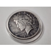 Image 3 : UNITED STATES 1924 SILVER PEACE DOLLAR ~ NICE BLACK TONED COLOR ~ Philadelphia Mint Coin!