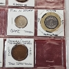 Image 11 : Large Red Binder with Two Pages of Assorted Tokens, Medals, Commemoratives - See Photos! 
