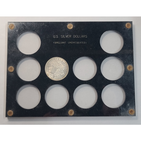 United States 1921 90% Silver Morgan Dollar In Morgan Dollar Display  