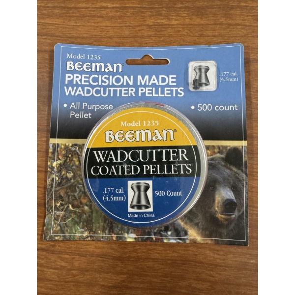Brand New Pack of 500 Beeman .177 Caliber Precision Made Wadcutter Pellets