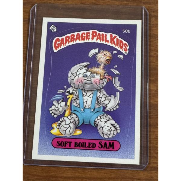 1985 Garbage Pail Kids - Soft Boiled Sam & Brett Sweat Cards - 58B & 51B - Mint Condition