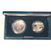 Image 4 : 1992 "The Columbus Quincentenary Coins" Two-Coin Proof Set Featuring 90% Silver Dollar  