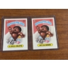 Image 1 : 1985 Garbage Pail Kids - Clogged Duane & Bye Bye Bobby Cards - 59A & 59B - Mint Condition