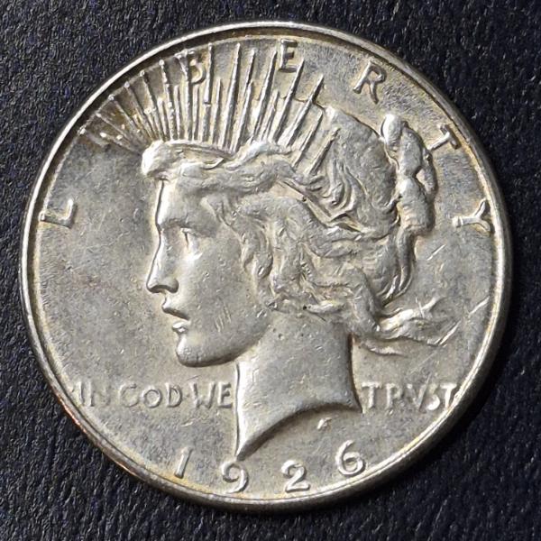 1926 S United States Peace Dollar  / Silver Dollar BU Condition - See Pics