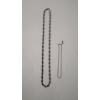 Image 1 : (2) Sterling Silver 24" Necklace & 10" Bracelet - Total Weight: 25.8g