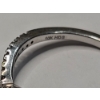 Image 7 : Women's 10K White Gold Diamond Halo And Bypass Wedding Ring Set - Size 7 - Total Weight: 3.8g