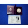 Image 1 : 1993 Silver American Eagle $1 Proof - 1 Troy Ounce 99.9% Silver w/ Original Box & COA