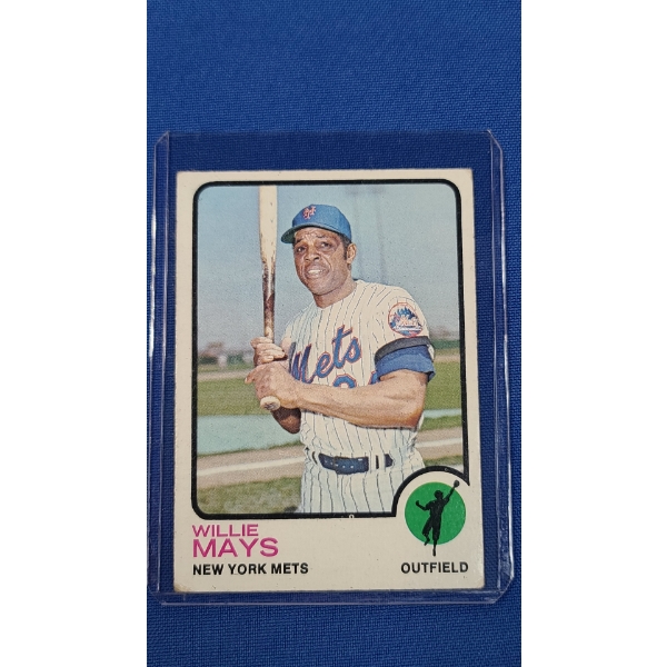 1973 Topps Willie Mays HOF #305 New York Mets Baseball Card - Excellent Condition 