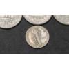 Image 8 : Assorted Years & Mint Marks Washington Head 90% Silver Quarters & 1940 90% Silver Mercury Dime 
