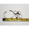 Image 5 : Sterling Silver Jewelry: Scrap Rings, Butterfly Detail Piece, Bangle TW: 16.8g