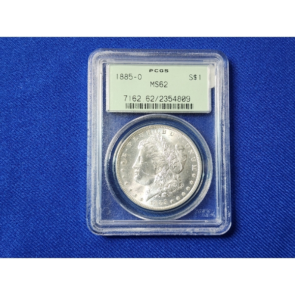 1885-O Morgan Silver Dollar PCGS MS 62