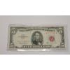 Image 1 : Series 1963 $5 Red Seal Bank Note With Granahan And Dillon Signatures - Face Value: $5.00
