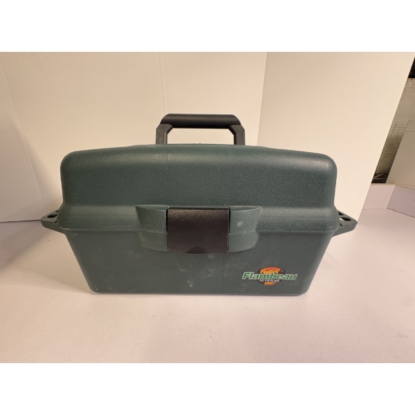 Fishing Tackle Box Flambeau Outdoors - Includes Bobbers - Fishing Lines & A few Hooks