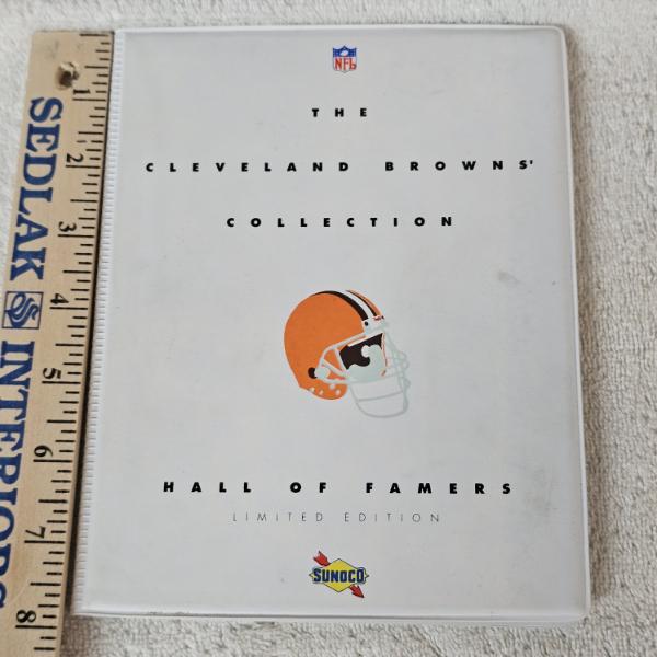 Vintage 1992 Sunoco The Cleveland Browns' Collection Hall Of Famers Limited Edition Binder