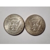 Image 3 : Two 90% Silver 1964 United States Half Dollars - Face Value $1.00 