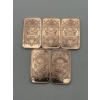 Image 2 : (5) Morgan Design 1 AVDP oz .999 Fine Copper Bar