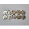 Image 1 : x10 1964 90% Silver Kennedy Half Dollars Face Value $5.00
