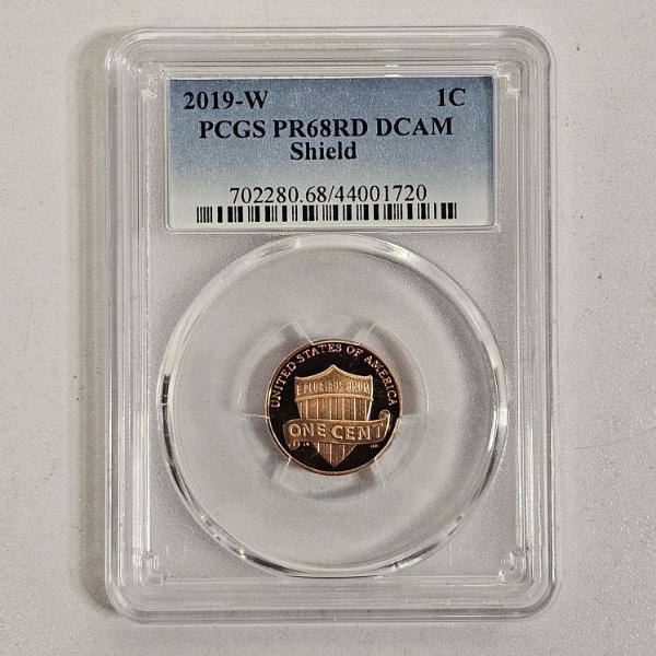 PCGS PR68RD DCAM 2019-W United States Lincoln Shield Cent Penny