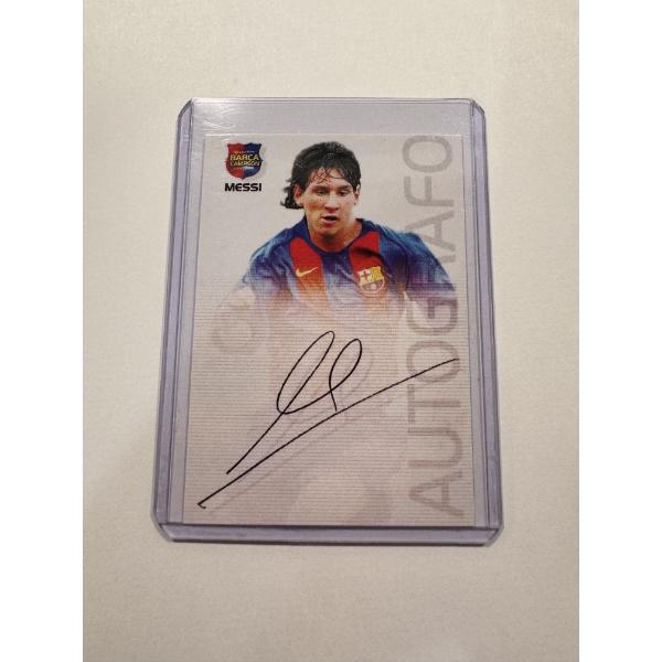 2004-05 Panini Lionel Messi Throwback Lithograph Rookie Card In Protective Holder - Mint Condition