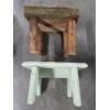 Image 14 : Vintage Collectables Including Oak Wall Telephone, 2 Handmade Step Stools And Sewing Basket