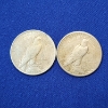 Image 2 : Two United States Silver Peace Dollars: 1923 & 1923-S - 90% Silver