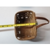 Image 5 : (2) Small Longaberger Handing Baskets w/ Leather Handle