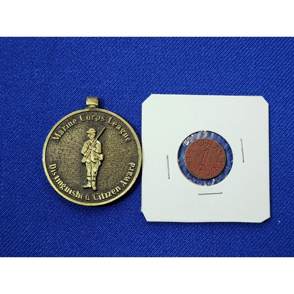 Marine Corps League Coin & 1 Ration Token