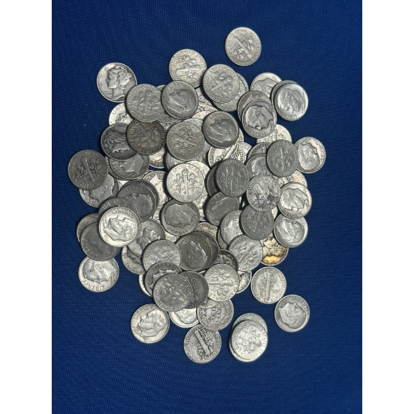 Assorted 90% Silver Dimes - $10 Face Value