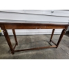 Image 4 : Solid Wood Entryway Table 2 Glass Top Pieces - 52" x 16" x 28" 