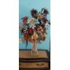 Image 1 : Elaborately Carved Lion Cornucopia - With Florals As Shown -Lion 16" Tall  - 36" Overall