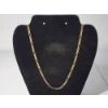 Image 1 : 10K Yellow Gold Figaro Link Chain Necklace - 20in - 6.2g