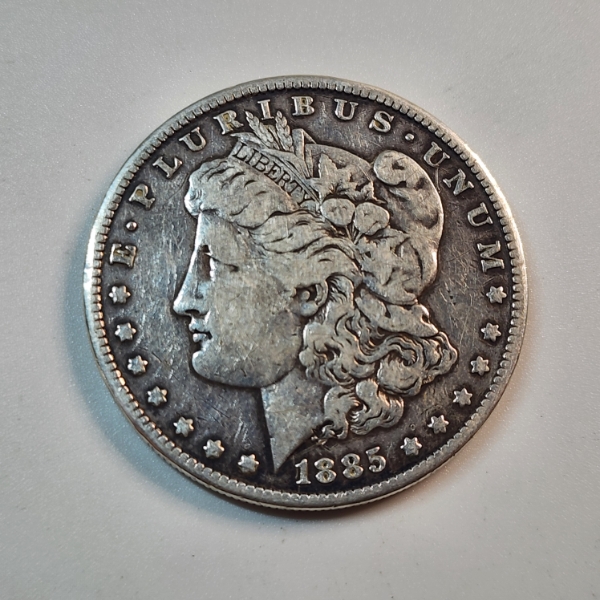 1885 Morgan Silver Dollar - 90% Silver United States Coin 