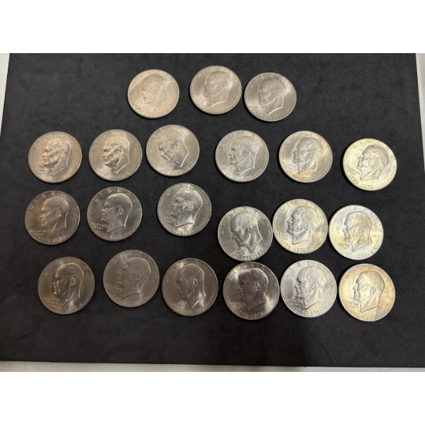 1976 Silver Dollars - FV $21.00 - Eisenhower