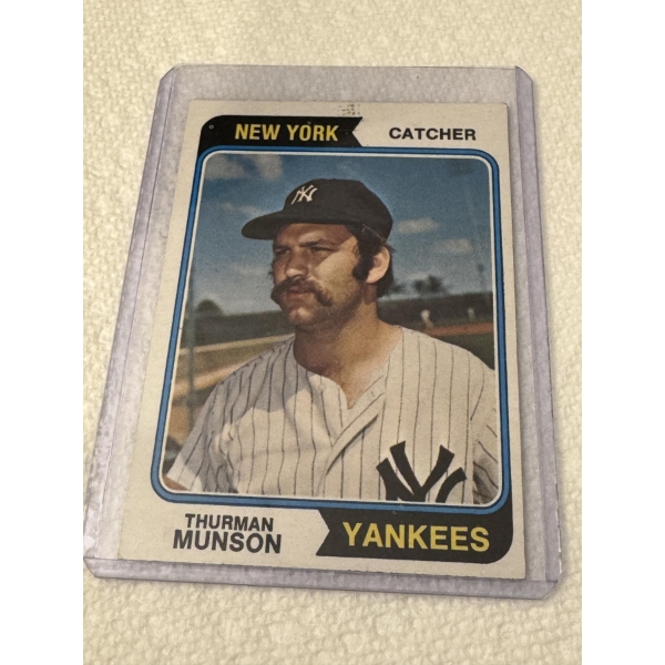 1974 Thurman Munson Topps Baseball Card - Excellent Condition