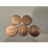 Image 1 : 5 - Limited Edition .999 Fine Copper Round Coins - Mint Condition - Exceptional 