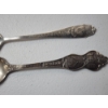 Image 2 : x2 Sterling Silver Souvenir Spoons: Canton Ohio & Quebec City Canada TW: 42.1g