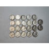 Image 1 : Lot of 22 Assorted Year Silver Roosevelt Dimes FV: $2.20
