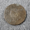 Image 1 : 1800's United States Large Cent Coin ~ Date Worn But Still Slightly Visible ~ Likely 1835