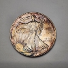 Image 1 : Toned 2017 American Silver Eagle - 1 oz .999 Fine Silver $1 Coin