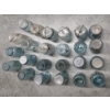 Image 5 : Large Collection Of Blue Glass Ball & Atlas Quart Jars 