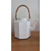 Image 2 : PICKUP IN CANTON - GORGEOUS McCoy Japanese PorcelainTeapot w Bamboo Handle (Nelson McCoy)