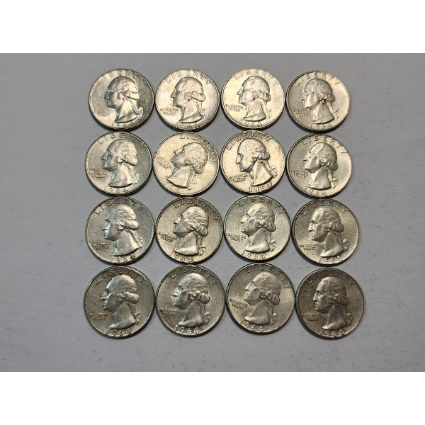 $4.00 Face Value of Assorted Years U.S. 90% Silver Quarters 