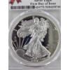 Image 2 : 2017 PCGS PR70DCAM FINE. 999 SILVER AMERICAN EAGLE - FIRST DAY OF ISSUE 