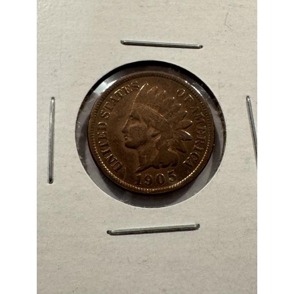 1905 United States Indian Head Penny - High Grade Coin