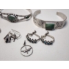 Image 3 : Assorted Sterling Silver Jewelry Including Bracelets, Earrings, Rings, Pendants Total Weight: 53.8g
